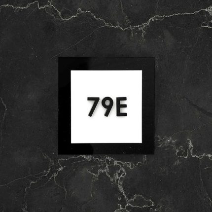 Kapı Numara Tabelası - Akrilik "Basit" Tasarım - Görsel 3