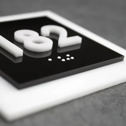 Kapı Numara Tabelası - Akrilik "Basit" Tasarım - Görsel 9