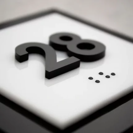 Kapı Numara Tabelası - Akrilik "Basit" Tasarım - Görsel 10